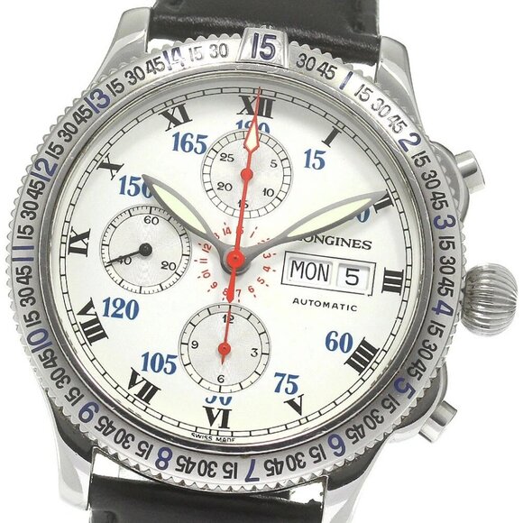 LONGINES Lindberg L2.618.4 Chronograph day date Automatic Men's - Picture 9 of 10